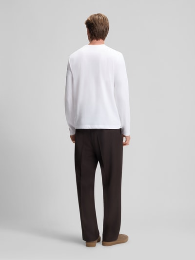 BOSS Regular Fit Langarmshirt aus reiner Baumwolle Modell 'TOWNLEY 7' - BECKHAM x BOSS Weiss 5