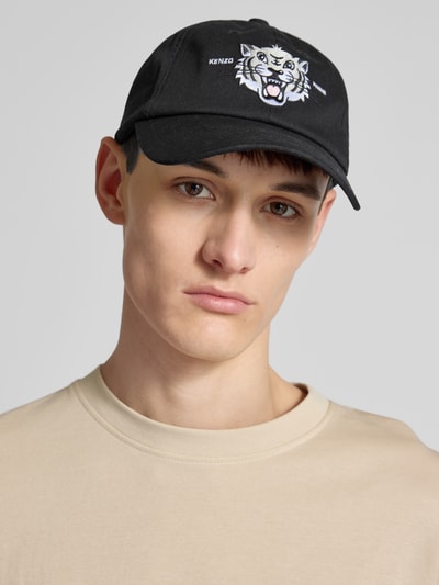 Kenzo Basecap aus reiner Baumwolle Black 1