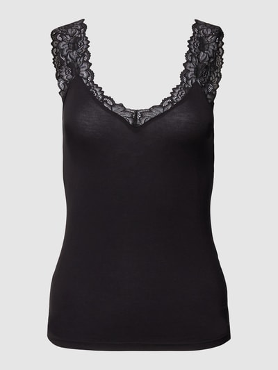 VERO MODA Tanktop mit V-Ausschnitt Modell 'ROSA' Black 2