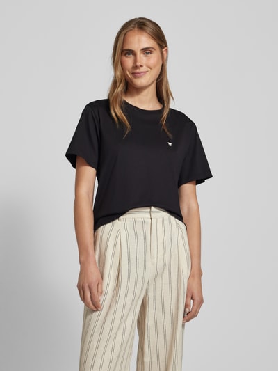 Weekend Max Mara T-shirt z wyhaftowanym logo model ‘VENACO’  4