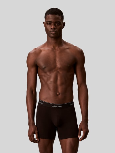 Calvin Klein Underwear Trunks aus Baumwoll-Mix im 3er-Pack Black 4