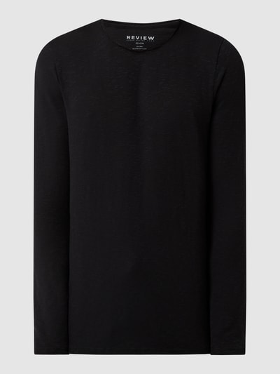 REVIEW Longsleeve aus Slub Jersey  Black 2