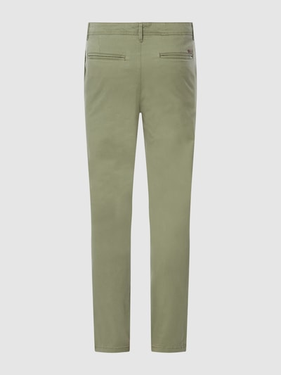 Jack & Jones Slim Fit Chino mit Stretch-Anteil Modell 'Marco' Oliv 4