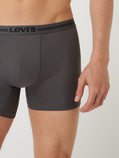 Levi's® Obcisłe bokserki z dodatkiem streczu w zestawie 2 szt. Antracytowy 4