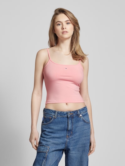 Tommy Jeans Top z regulowanymi, cienkimi ramiączkami w zestawie 2 szt. Mocnoróżowy 4