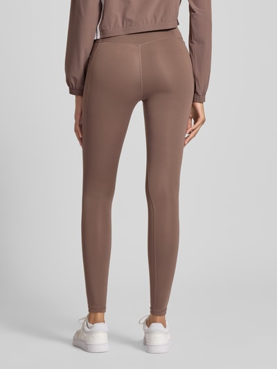 adidas Sportswear Leggings mit Logo-Print Modell 'Ess' Dunkelbraun 5