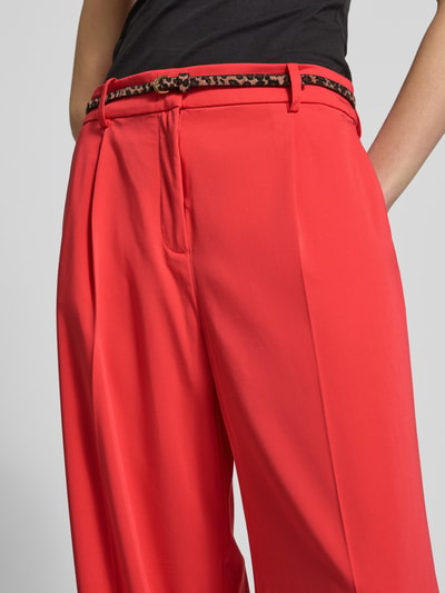 Christian Berg Woman Wide Leg Chino mit Gürtel Orange 3