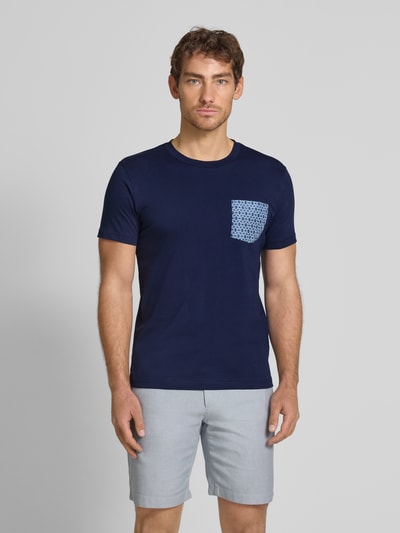 Zeybra Sneakersy z imitacji dzianiny model ‘Maxilla’ Granatowy 4