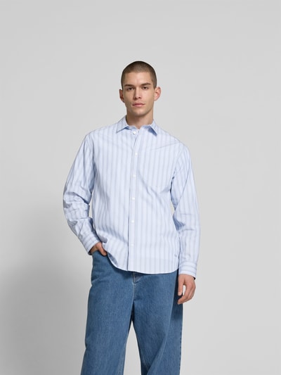 Wood Wood Regular vrijetijdsoverhemd met kentkraag Blauw - 4