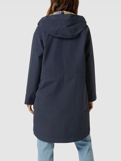 Barbour Parka met steekzakken opzij, model 'BARRAS' Marineblauw - 5