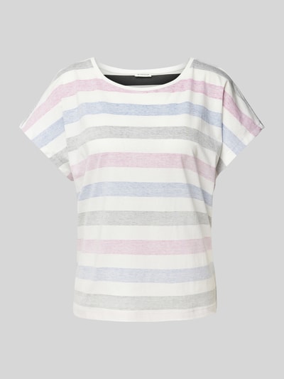 Tom Tailor T-Shirt mit Streifenmuster Pink 2