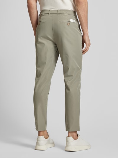 Colours & Sons Tapered Fit Chino mit Bundfalten Gruen 5