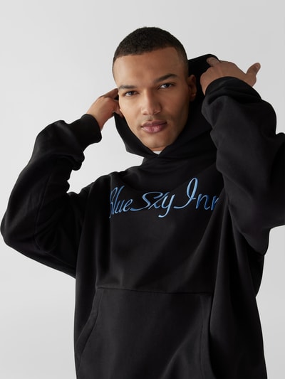 Blue Sky Inn Hoodie mit Label-Stitching Black 3