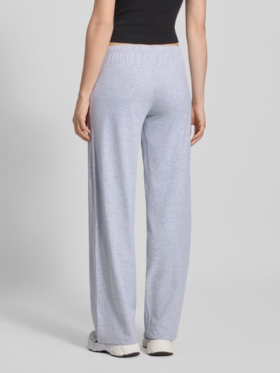 Review Sweatpants mit elastischem Bund Hellgrau Melange 5