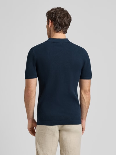 s.Oliver RED LABEL Koszulka polo z czystej bawełny o kroju regular fit Granatowy 5