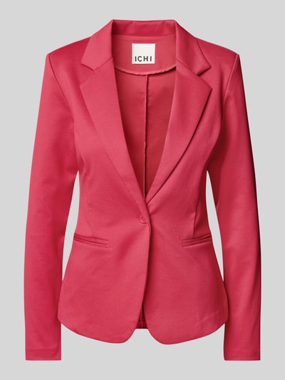 ICHI Slim fit blazer met reverskraag, model 'KATE' Felroze - 2