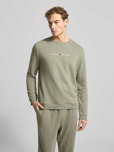 Tommy Hilfiger Regular Fit Sweatshirt aus Baumwoll-Mix Khaki 4