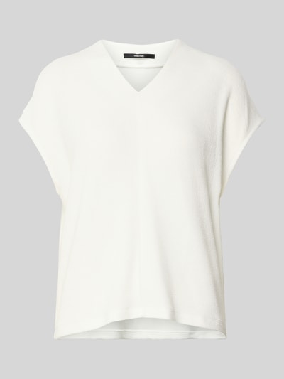 Someday T-shirt met kapmouwen en V-hals, model 'Kalani' Offwhite - 2