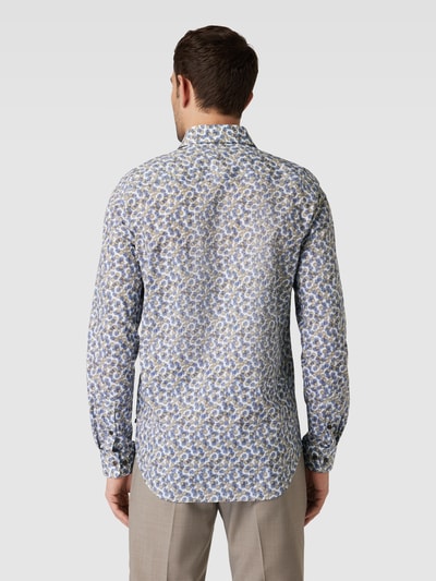 Matinique Slim fit vrijetijdsoverhemd met all-over motief, model 'MAtrostol' Lichtbruin - 5