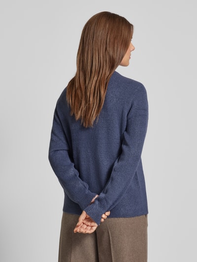 Fransa Gebreide pullover met ronde hals, model 'Rellis' Blauw - 5