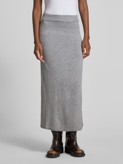 Vila Strickrock mit elastischem Bund Modell 'RIL' Mittelgrau 4