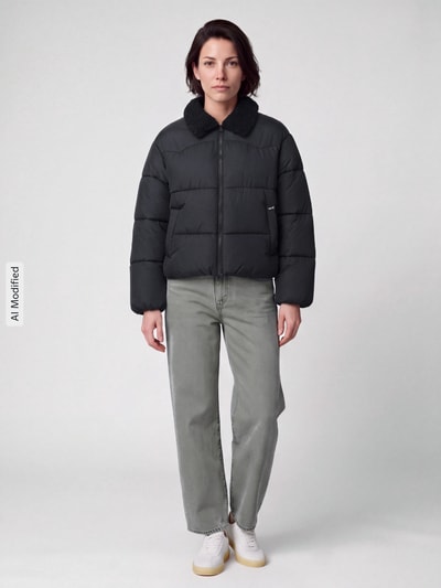Levi's® Steppjacke mit Teddykragen Black 1