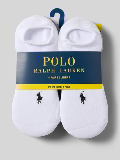 Polo Ralph Lauren Underwear Sneakersokken met labelstitching in een set van 6 paar Lichtgrijs - 3