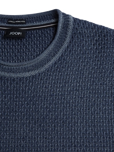 JOOP! Collection Pullover aus Merinowolle Jeansblau 2