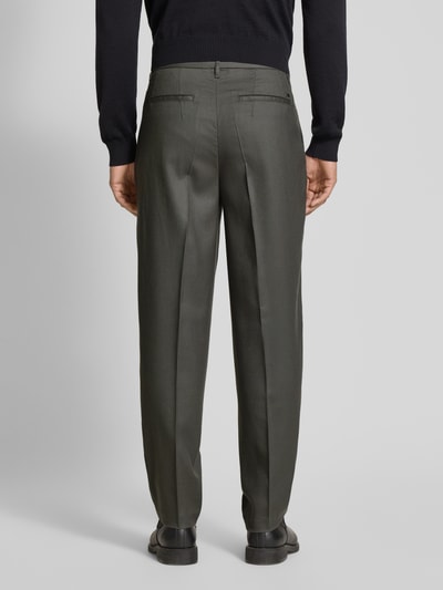 Emporio Armani Regular Fit Anzughose mit Bundfalten Schlamm 5