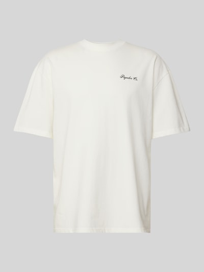 Pegador Oversized T-Shirt mit Label-Print Modell 'POLION' Offwhite 2