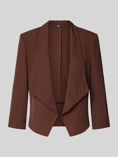Zero Regular Fit Blazer mit 3/4-Arm Mittelbraun 2