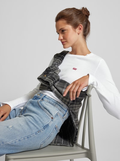 Levi's® Longsleeve mit Rundhalsausschnitt Weiss 3