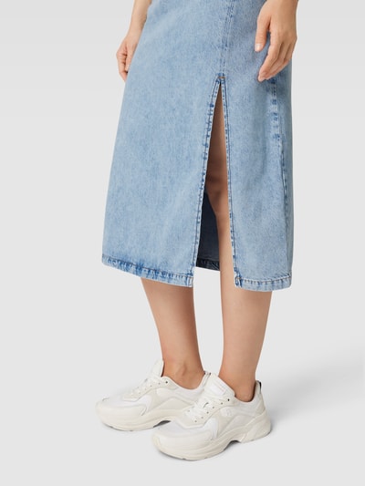 Jake*s Casual Knielange jurk in denimlook Lichtblauw gemêleerd - 3