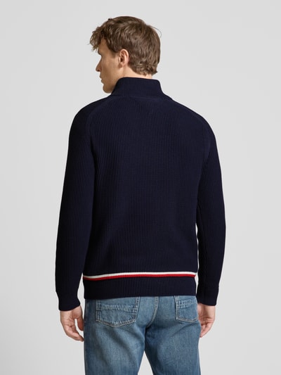 Tommy Hilfiger Strickpullover mit Label-Stitching Marine 5