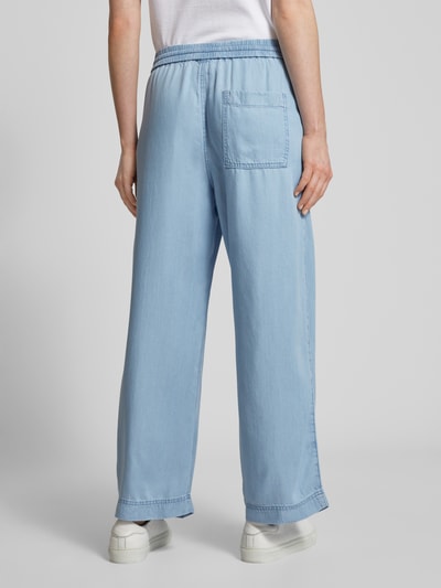 Marc O'Polo Wide leg broek in denimlook Lichtblauw - 5