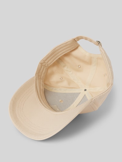 Karo Kauer Basecap mit Label-Stitching Beige 2