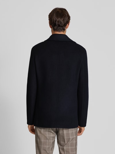 Manuel Ritz Płaszcz z połami Granatowy 5