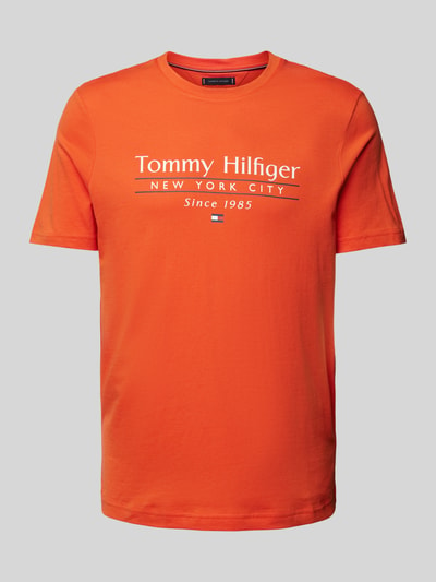 Tommy Hilfiger T-Shirt mit Label-Print Orange 2