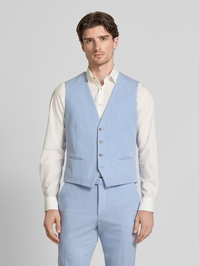 MCNEAL Kamizelka o kroju slim fit ze wzorem na całej powierzchni Jasnoniebieski 4