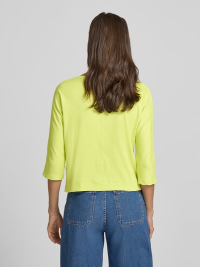 Marc Cain Shirt met 3/4-mouwen Neongeel gemêleerd - 5