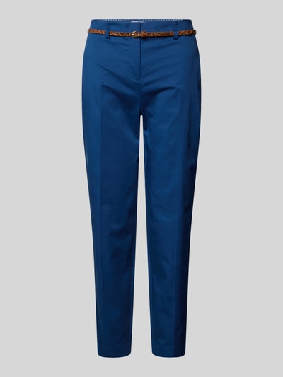 Christian Berg Woman Slim Fit Stoffhose mit verkürztem Schnitt Blau 2