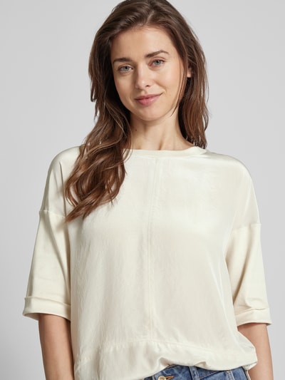 Marc Cain T-Shirt in unifarbenem Design Sand 3