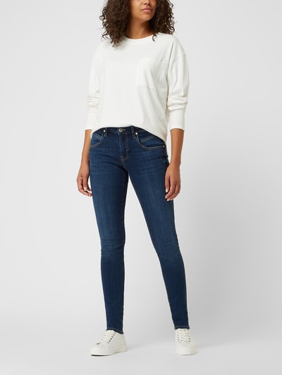 Mavi Jeans Jeansy o kroju super skinny fit z dodatkiem streczu model ‘Adriana’ Ciemnoniebieski 1