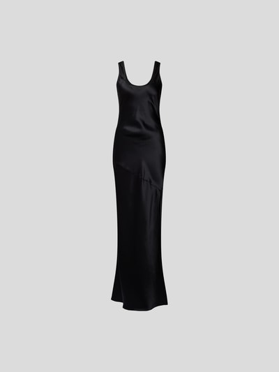 Sir Seidenkleid in Maxilänge Schwarz 2