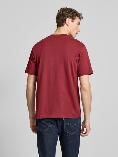 MCNEAL Regular Fit T-Shirt aus reiner Baumwolle Rostrot 5