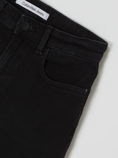 Calvin Klein Jeans Jeansshorts mit Stretch-Anteil Schwarz 2
