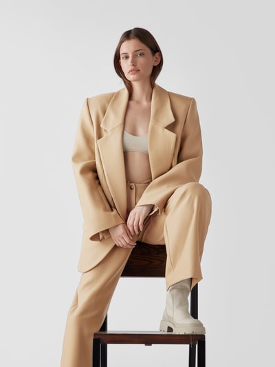 The Mannei Blazer mit Reverskragen Beige 3