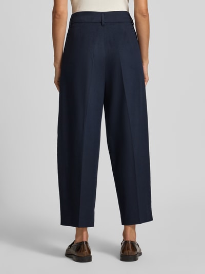 Raffaello Rossi Spodnie materiałowe o skróconym kroju balloon fit model ‘MAYLA’ Granatowy 5