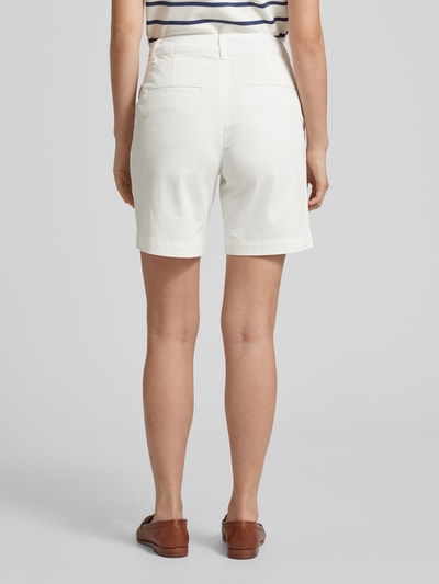 Gant Korte regular fit broek met riemlussen Offwhite - 5