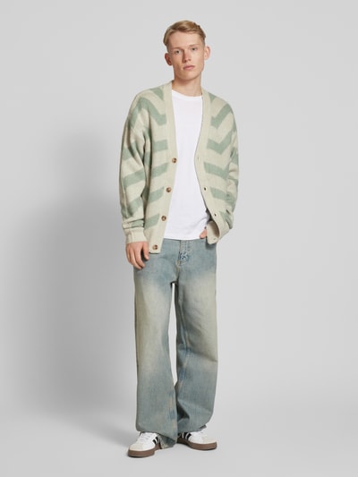 Only & Sons Gebreid jack met knoopsluiting, model 'RONNIE' Offwhite - 1